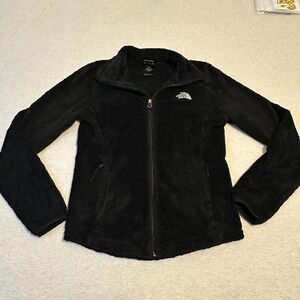 The North Face Osito Fleece Jacket Womens XS Black Full Zip Soft Fuzzy Coat